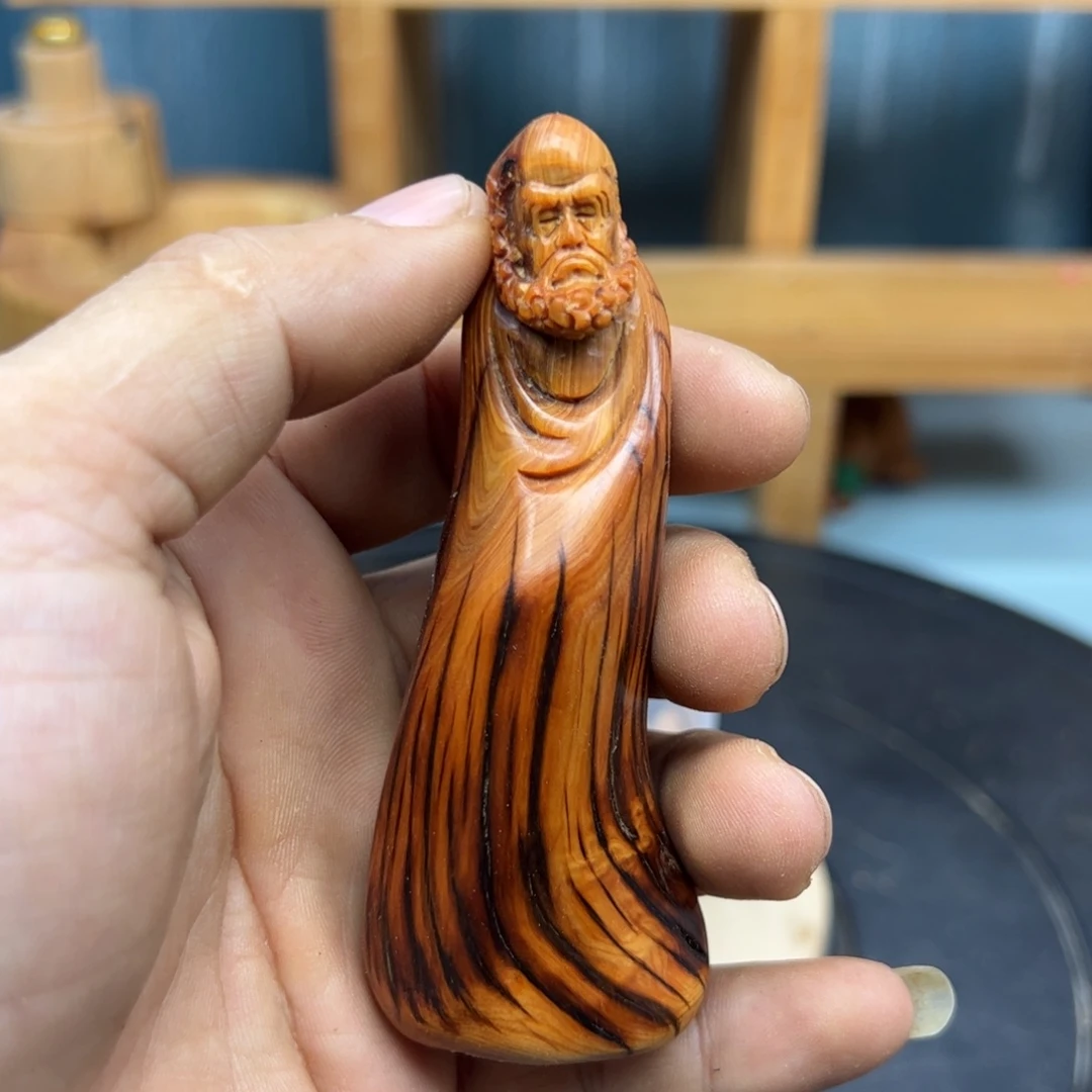 爱***远木崖柏木摆件手把件