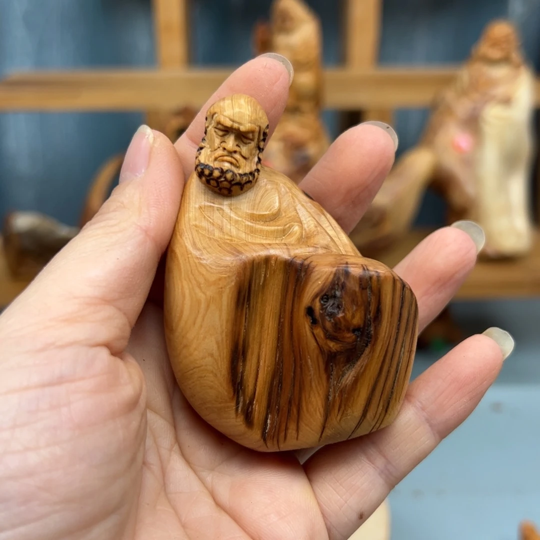 柏木崖柏木摆件手把件，