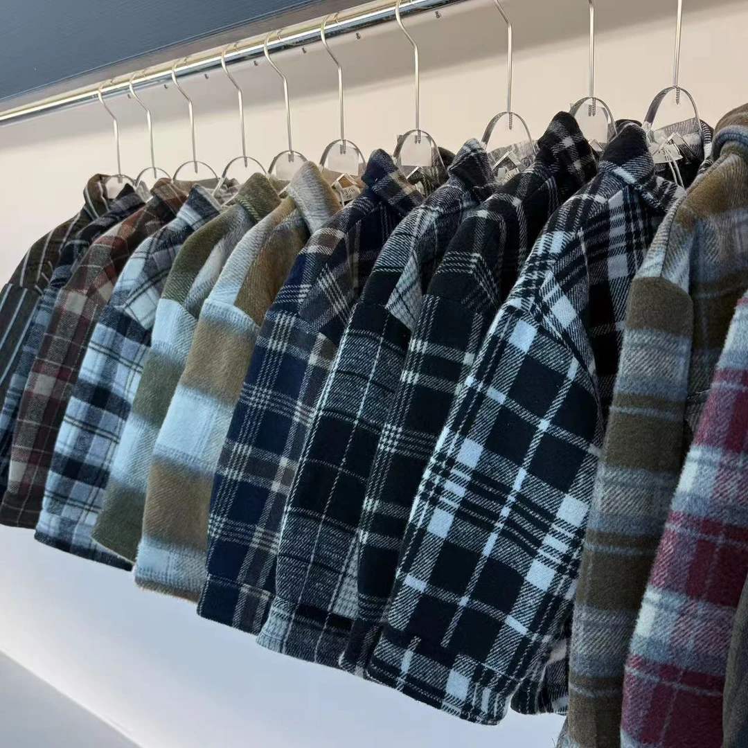 【盲袋】110-150韩版毛呢加厚衬衫外套MN001