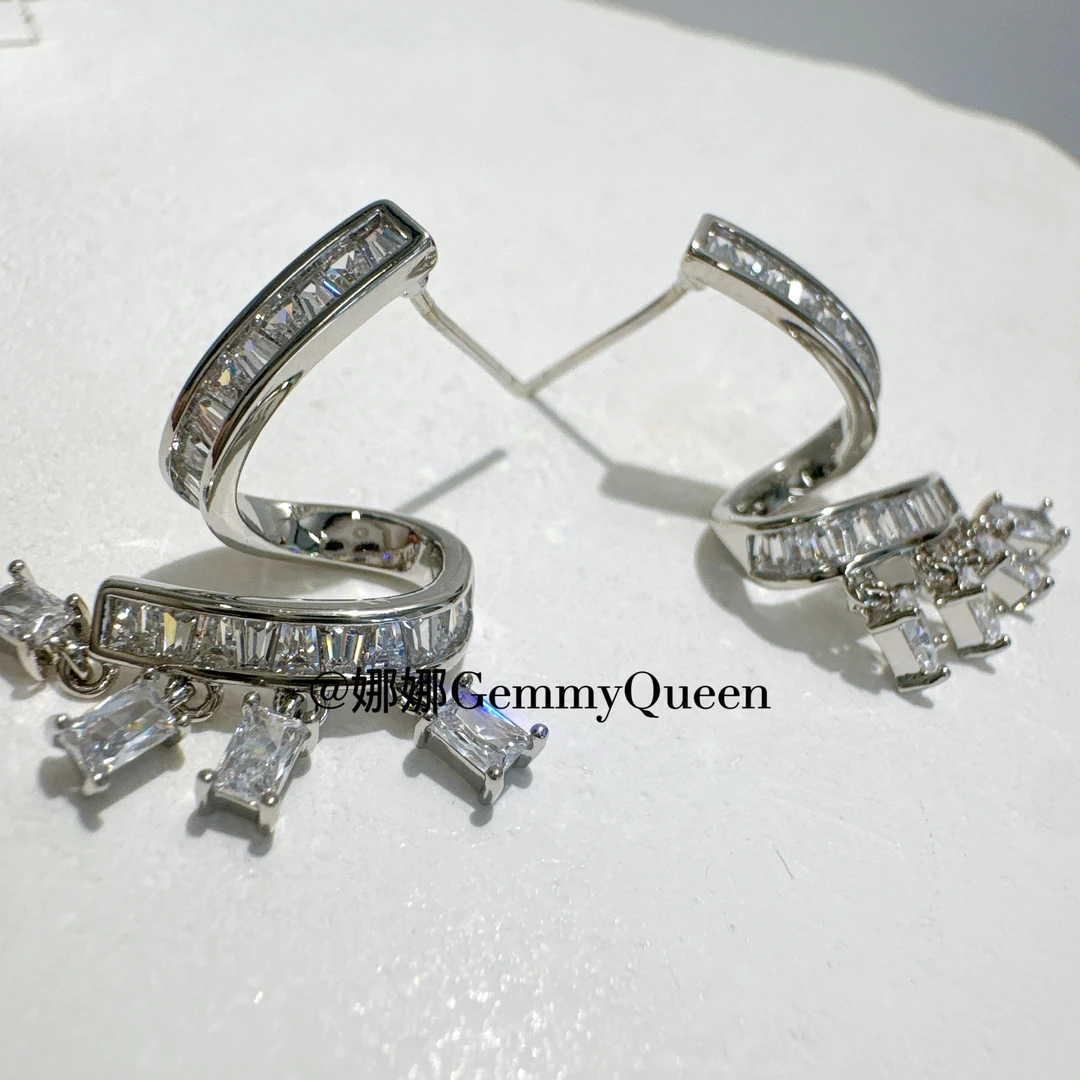 铜合金合成锆石耳饰 娜娜GemmyQueen耳环GQ05996