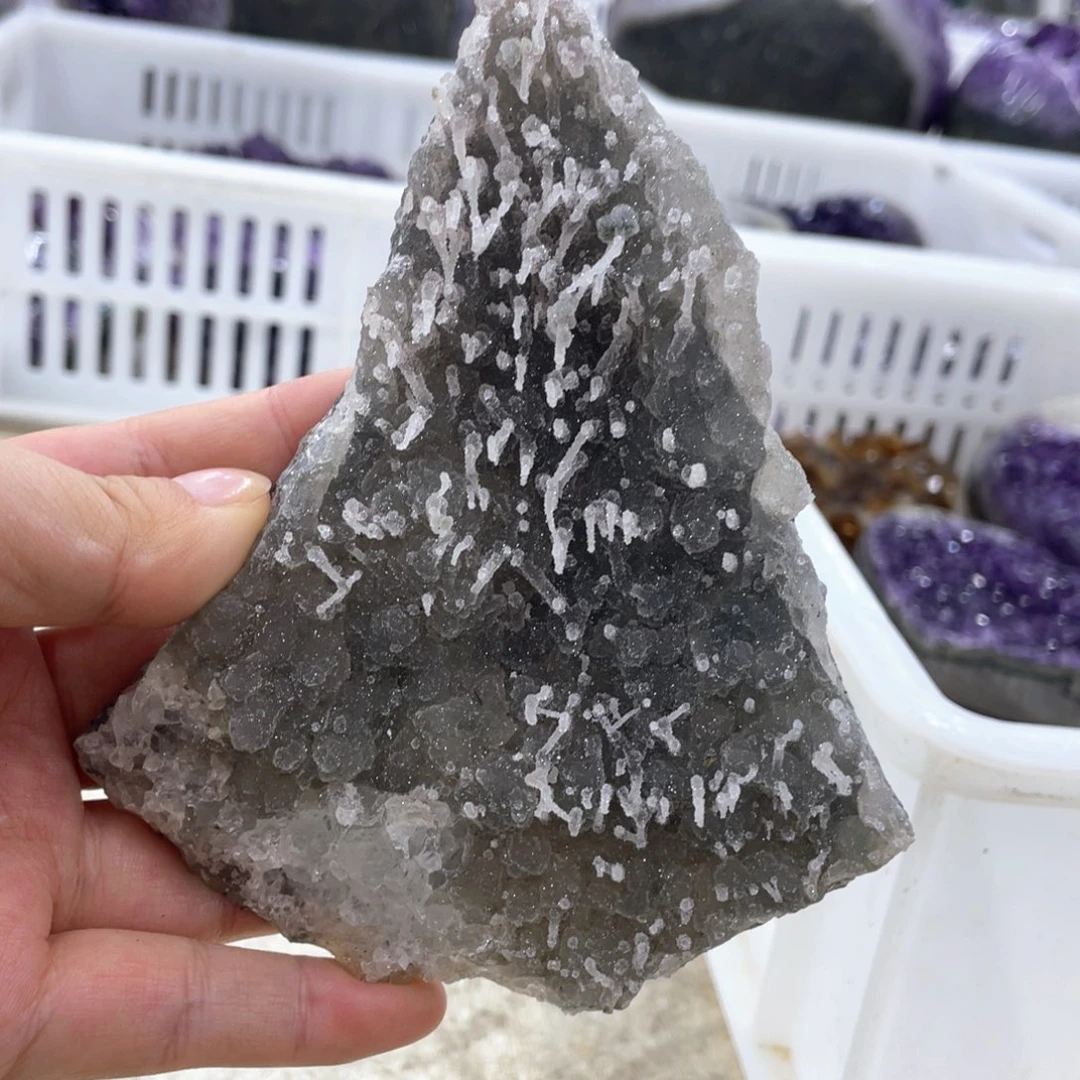紫晶珠宝半成品银S925镶嵌捡漏