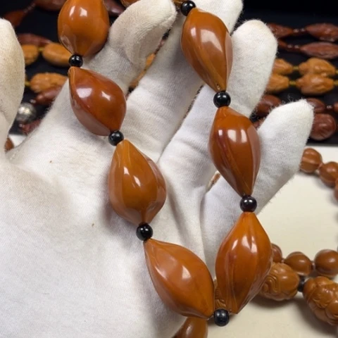 橄榄核手串素核梅林大三角