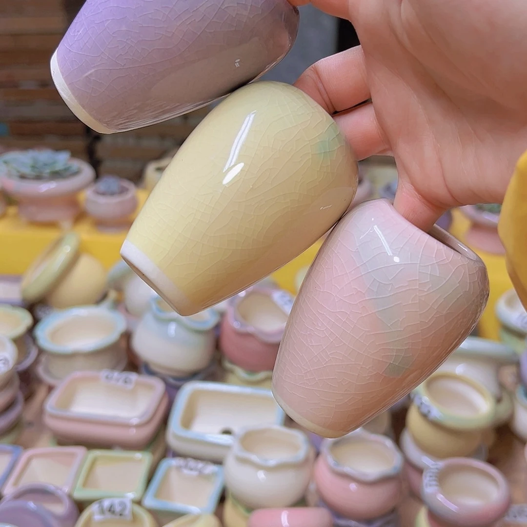 红陶陶瓷花盆单场满12包邮