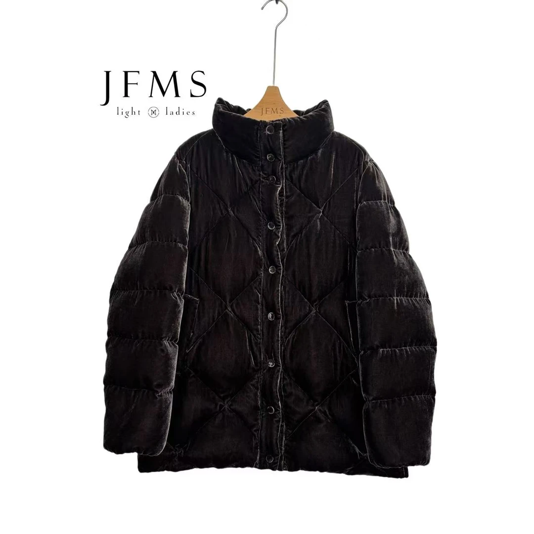 JFMS100桑蚕丝丝绒保暖带帽95白鹅绒服新款时尚Y012换货专用链接