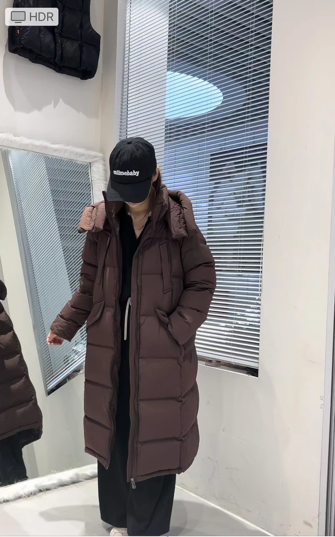 时尚杂款女装撤柜高端女士冬季保暖连帽中长款收腰百搭潮流宽松