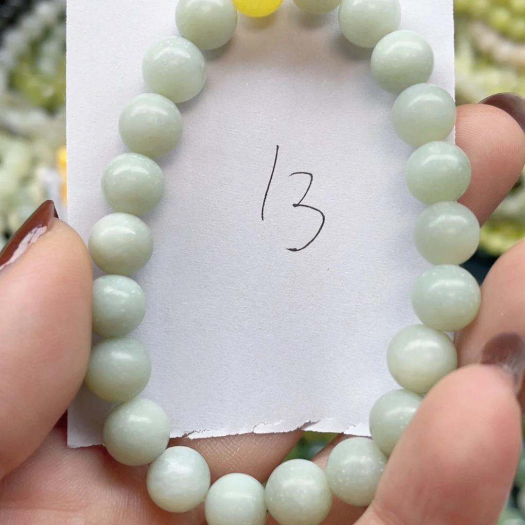 未镶嵌蛇纹石玉手链