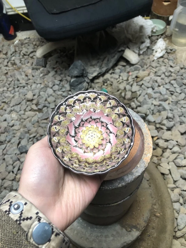 冰清玉洁（十里桃花）金莲花茶杯