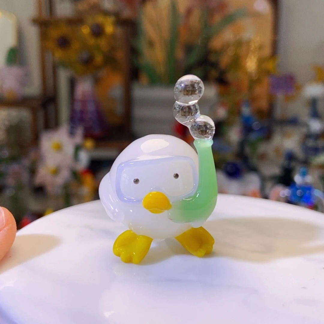 手工艺品琉璃潜水鸭