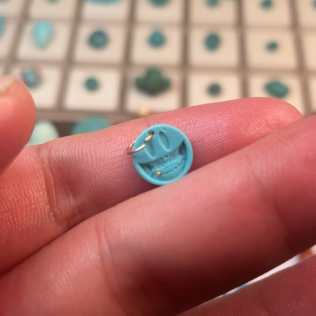 A***e绿松石未镶嵌耳饰