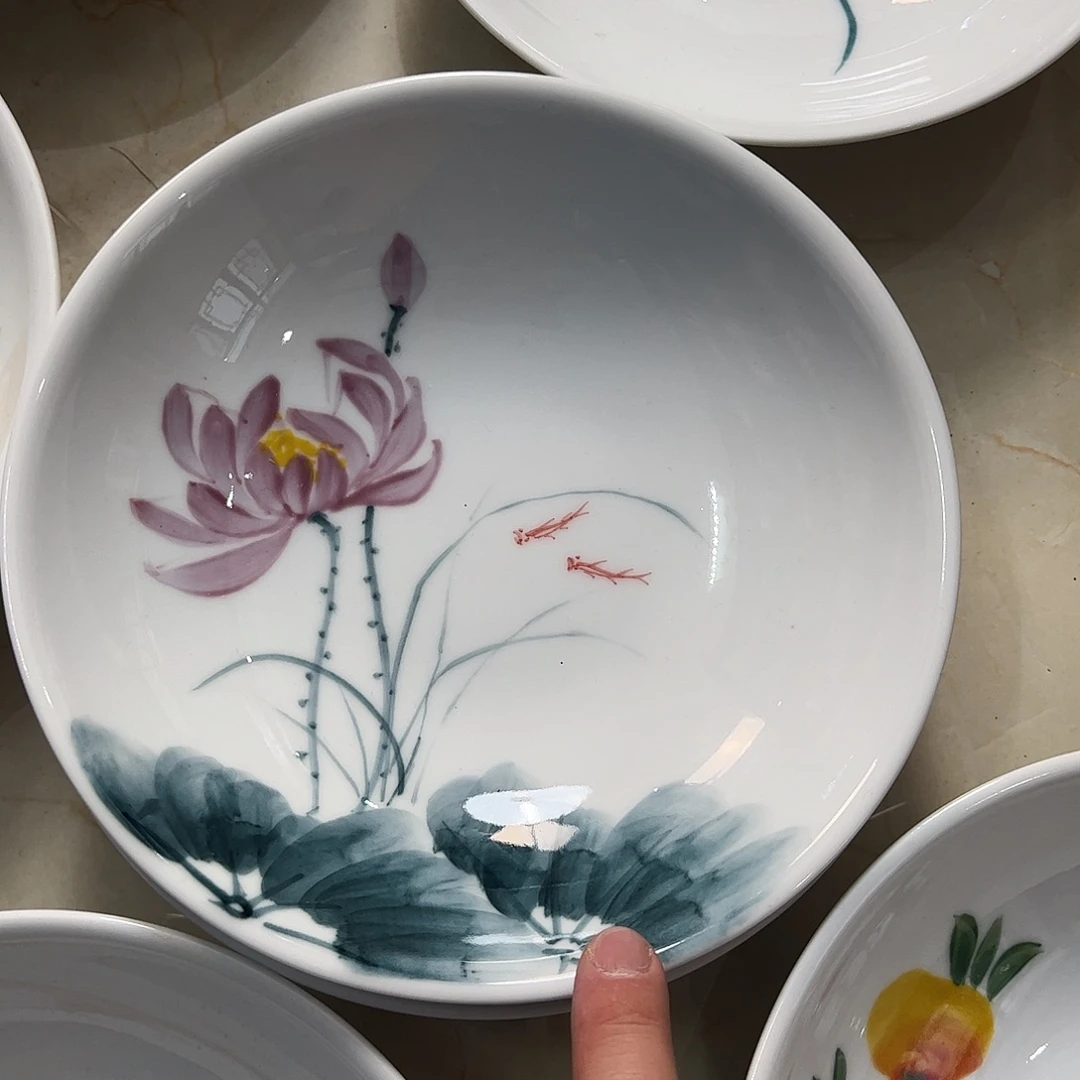 瓷片景德镇陶瓷手工手绘制作