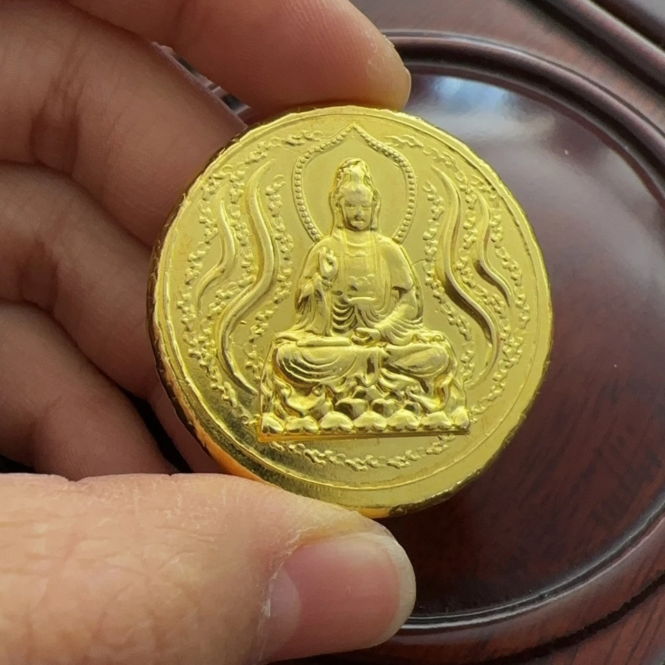 观音小圆形摆件好看