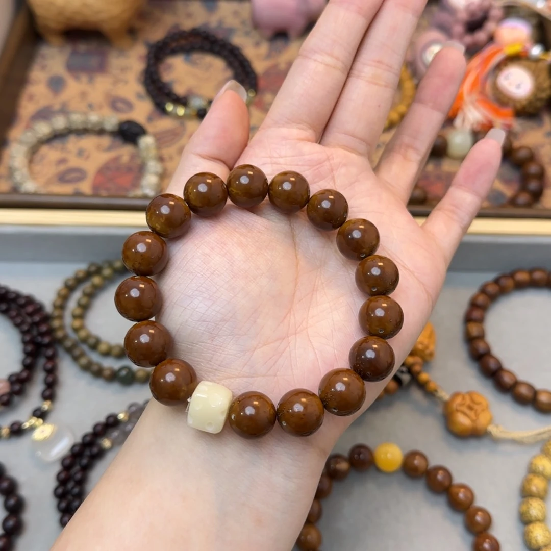 菩提手串/手链12mm紫金鼠