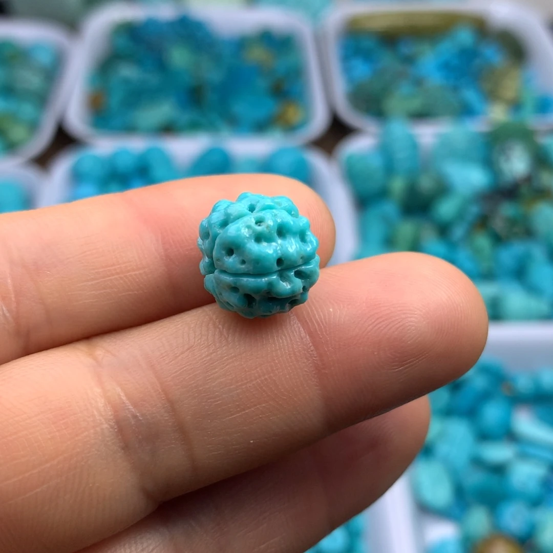 绿松石未镶嵌吊坠(不含链)12.5×11