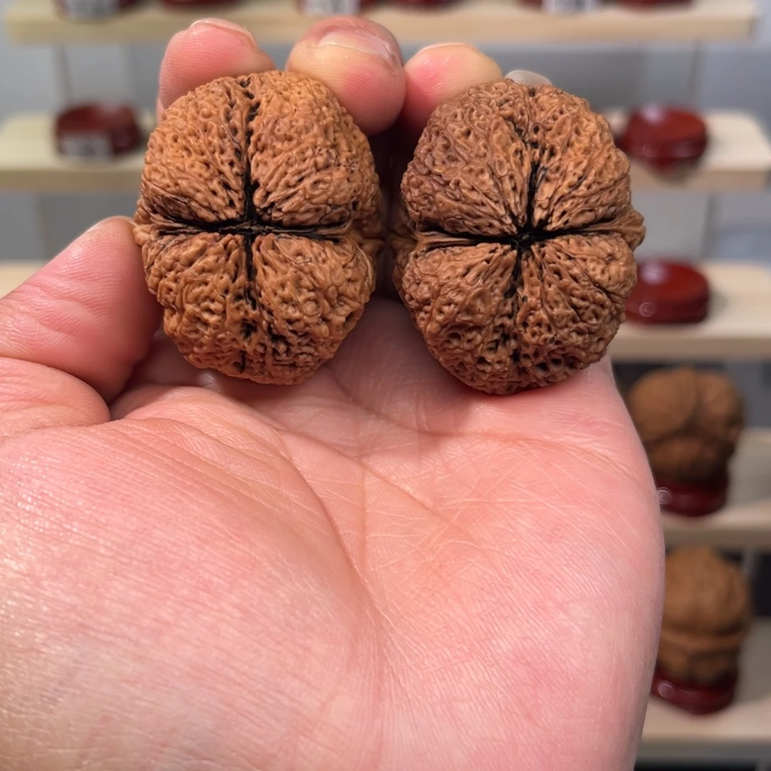 核桃文玩铁核桃帝王蟾42尺