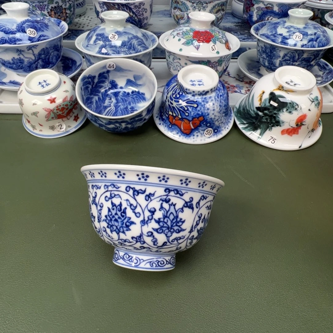 陶瓷景德镇纯手工纯手绘茶具木木76