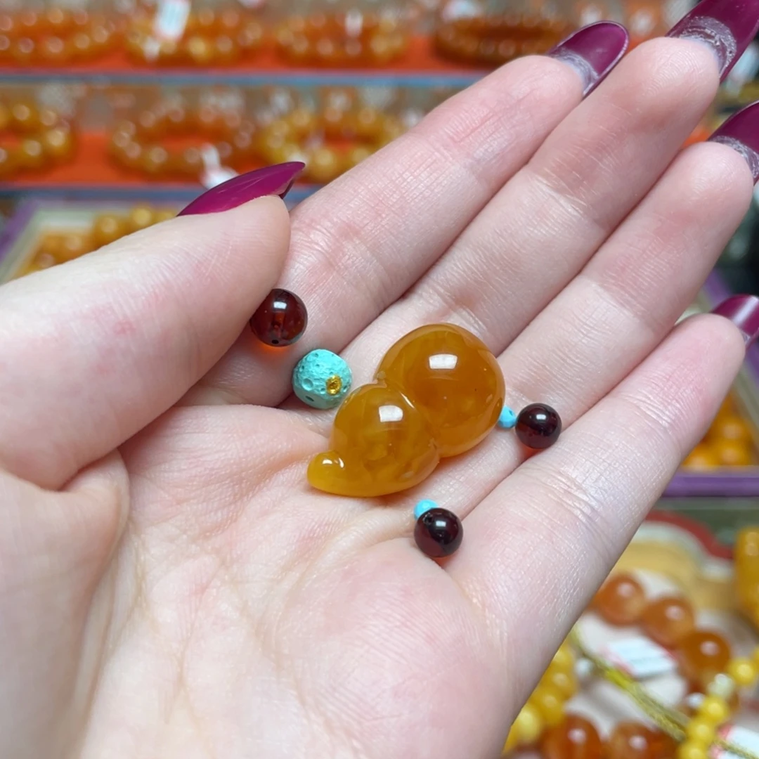 蜜蜡吊坠(不含链)未镶嵌手机挂件定制
