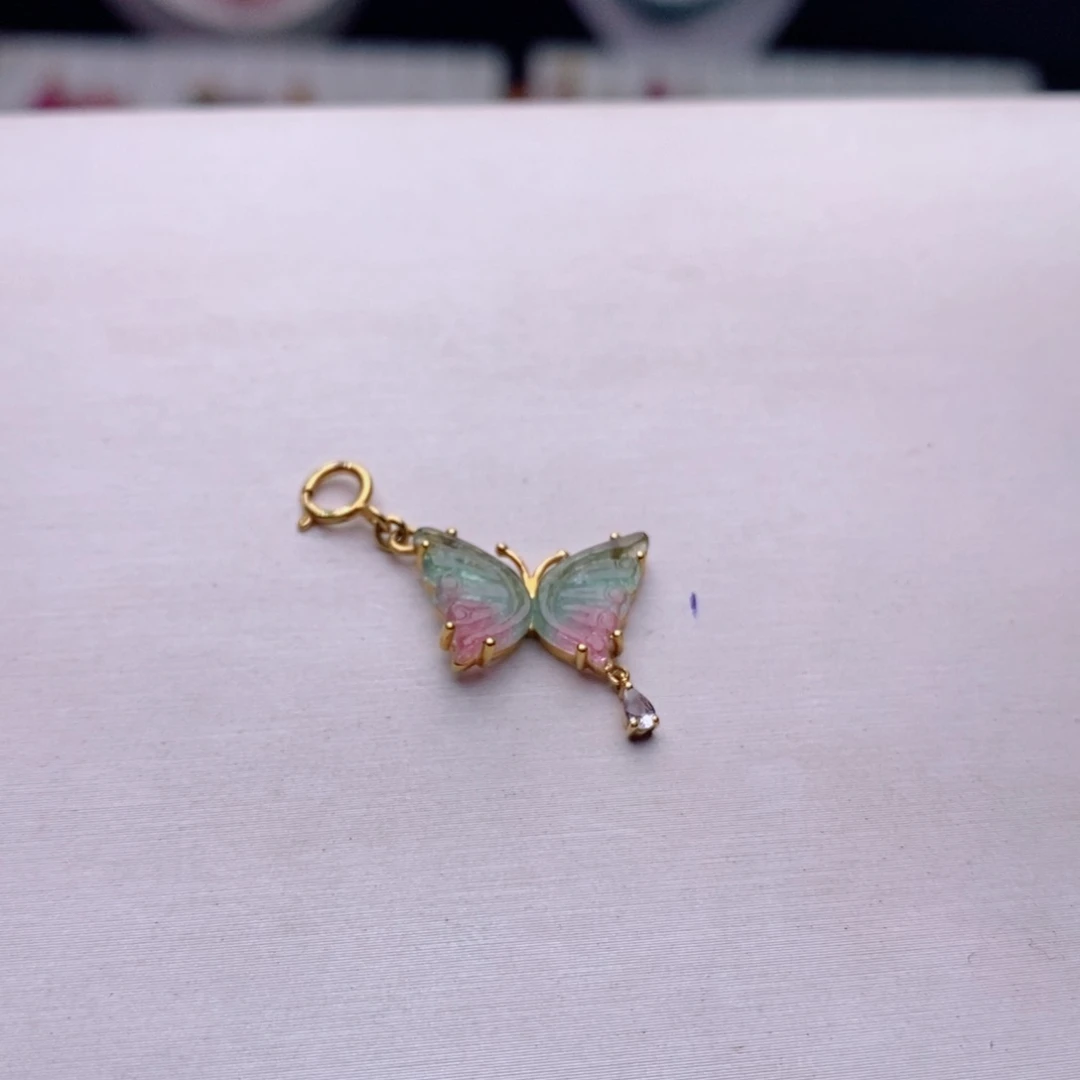 18K金镶嵌小滴溜碧玺碧玺A小滴溜