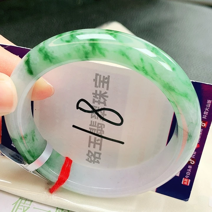 翡翠未镶嵌手镯缅甸天然a货翡翠手镯