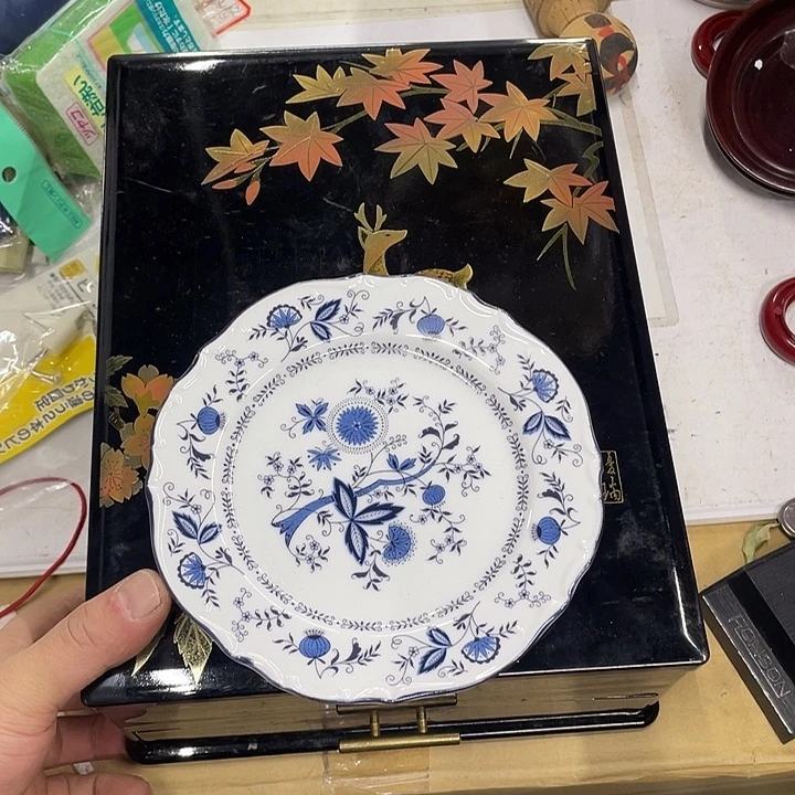 無***静摆件老讷精品盘子