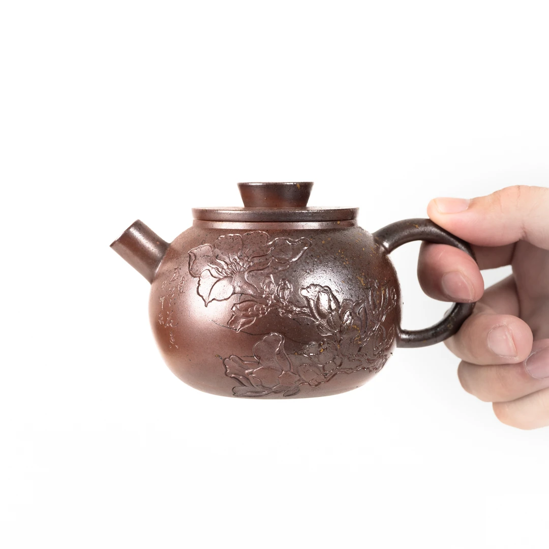 巨轮珠 230ml 钦江古龙窑柴烧 广西坭兴陶全手工茶具