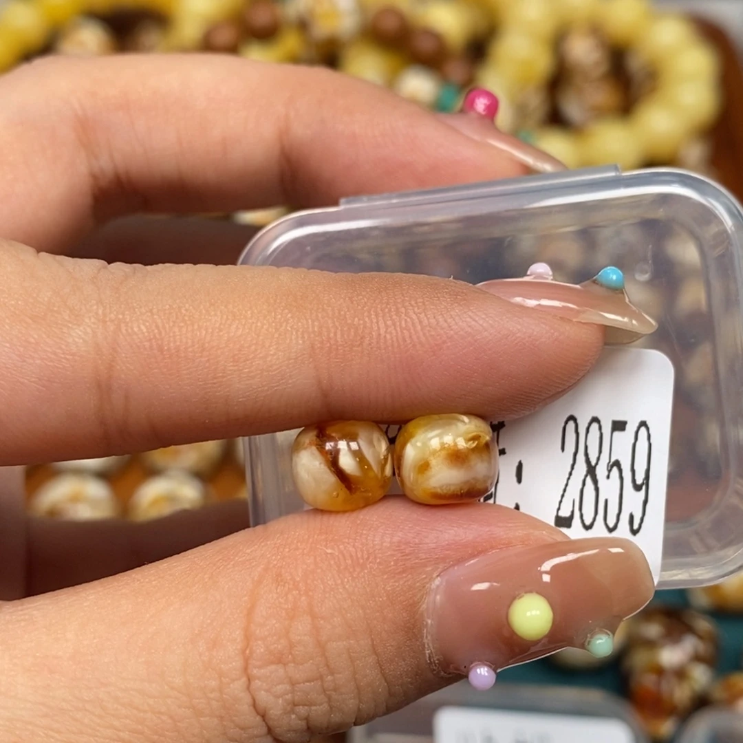 把件猴头核桃沁色圆珠老型2859