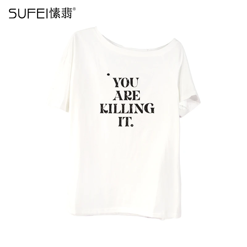 S52TX0705A 夏季新款字母印花T恤 0705