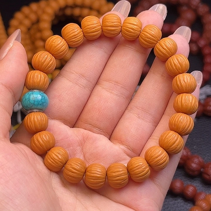 猴头核桃吊坠911串绿