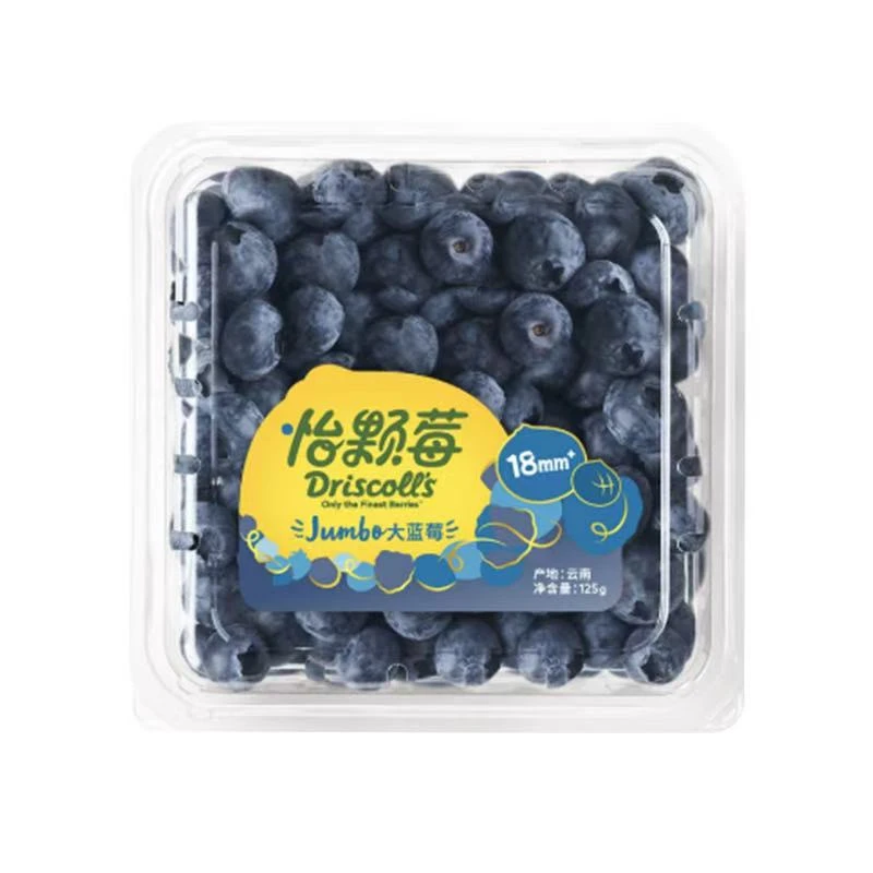 怡颗莓蓝莓超大果(A级)125g/盒(果径18mm+)