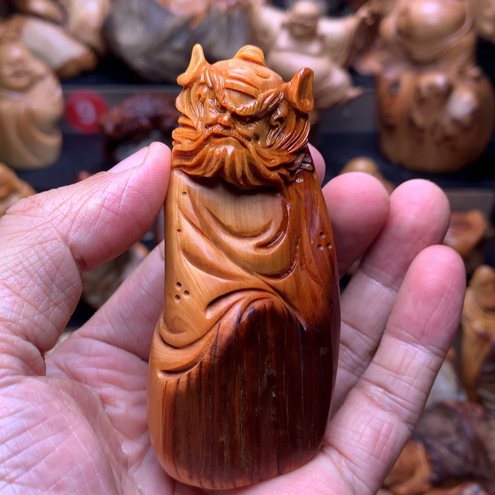 柏木（崖柏）崖柏陈化料手把件