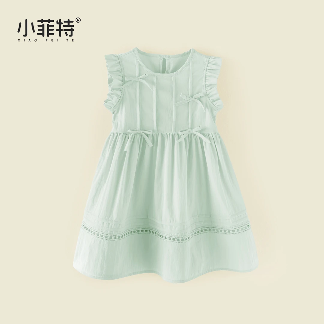 小菲特夏季新款女童薄款公主连衣裙韩版小女孩背心裙子BGQX51315