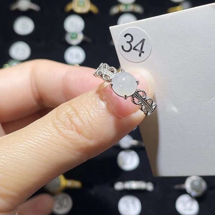 翡翠未镶嵌戒指戒指