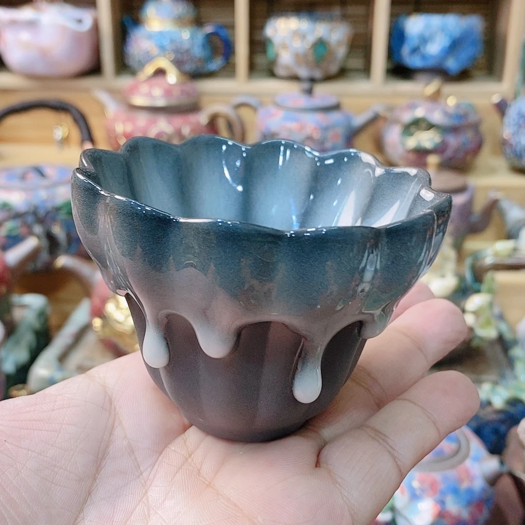 粗陶志野柴烧茶器