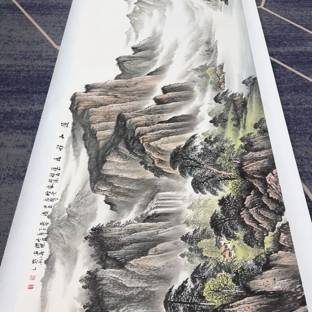 国画国画作品山水花鸟纯手绘