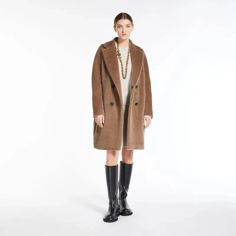 MaxMara 【国现 专柜14800】女士中长款大衣 Roseto