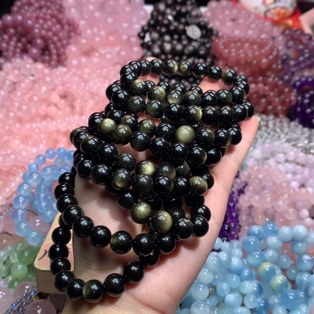 水晶手链未镶嵌金耀石卡10（多样性发其一）