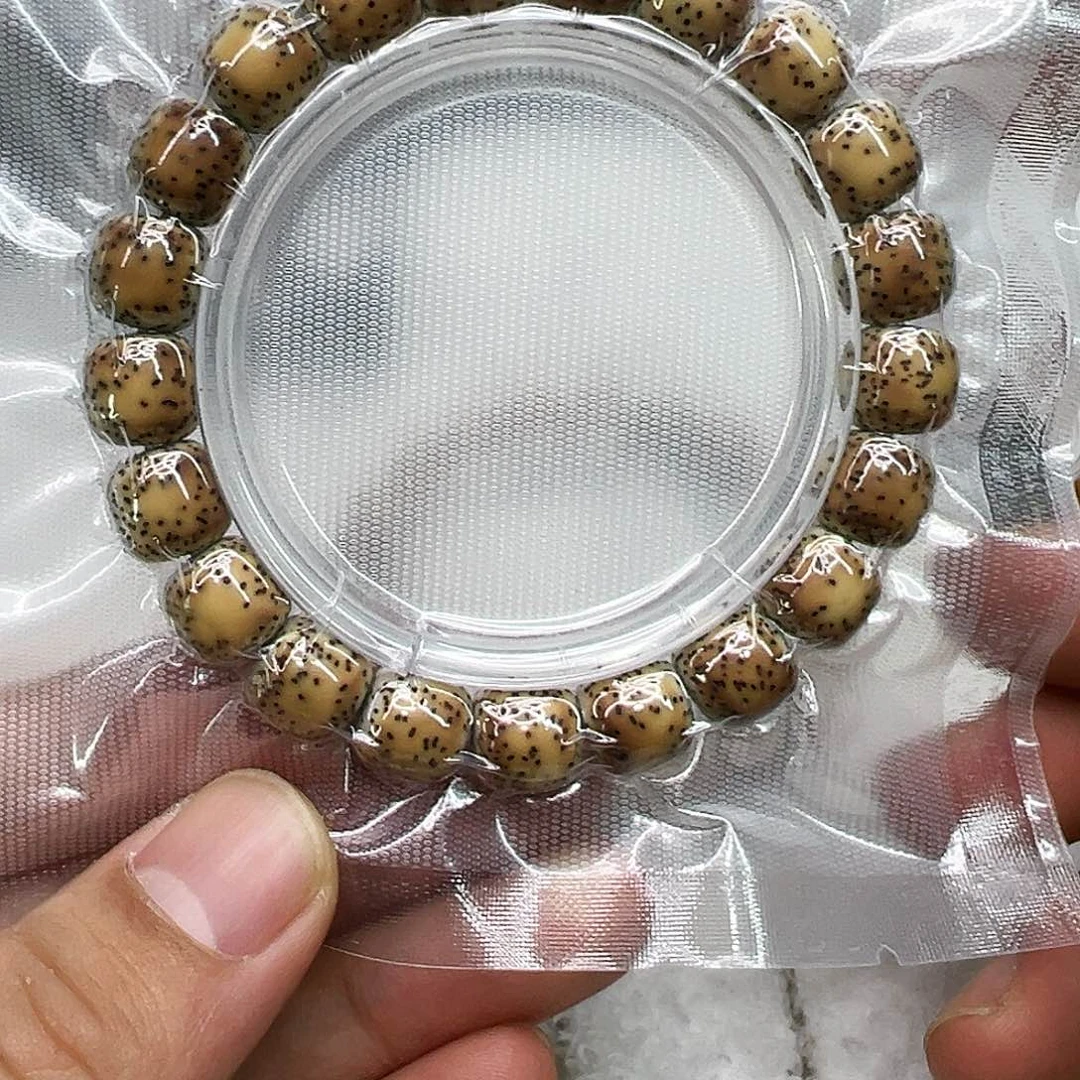 星月菩提手串14高端糯冰火烧云石玉星月菩提单圈11