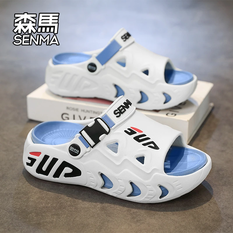 森马夏季新款凉鞋户外开车两用耐磨凉拖鞋男士个性透气百搭沙滩鞋