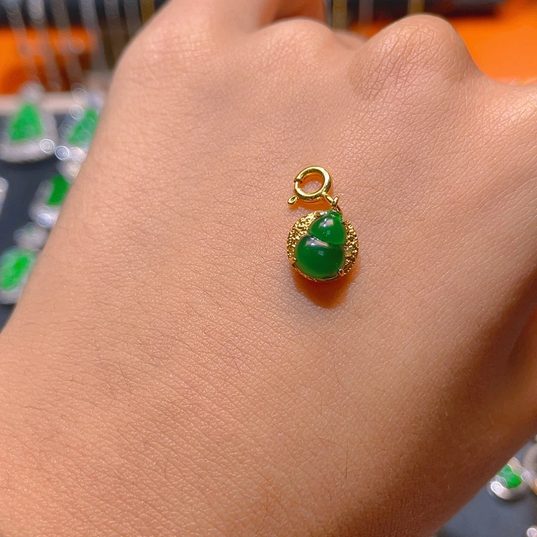 翡翠银S925镶嵌颈饰