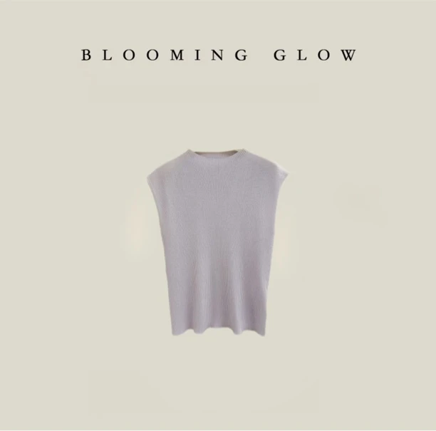 深梦幻紫 麻麻莱赛尔毛织短袖 均码