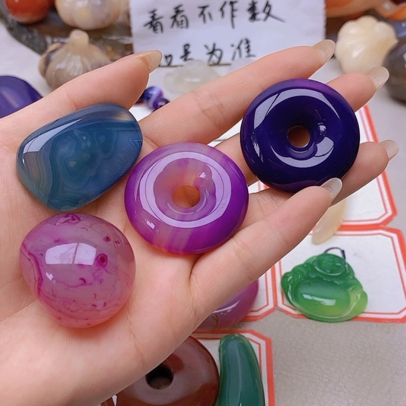 【闪购商品】未镶嵌玛瑙/玉髓珠宝半成品晴****)