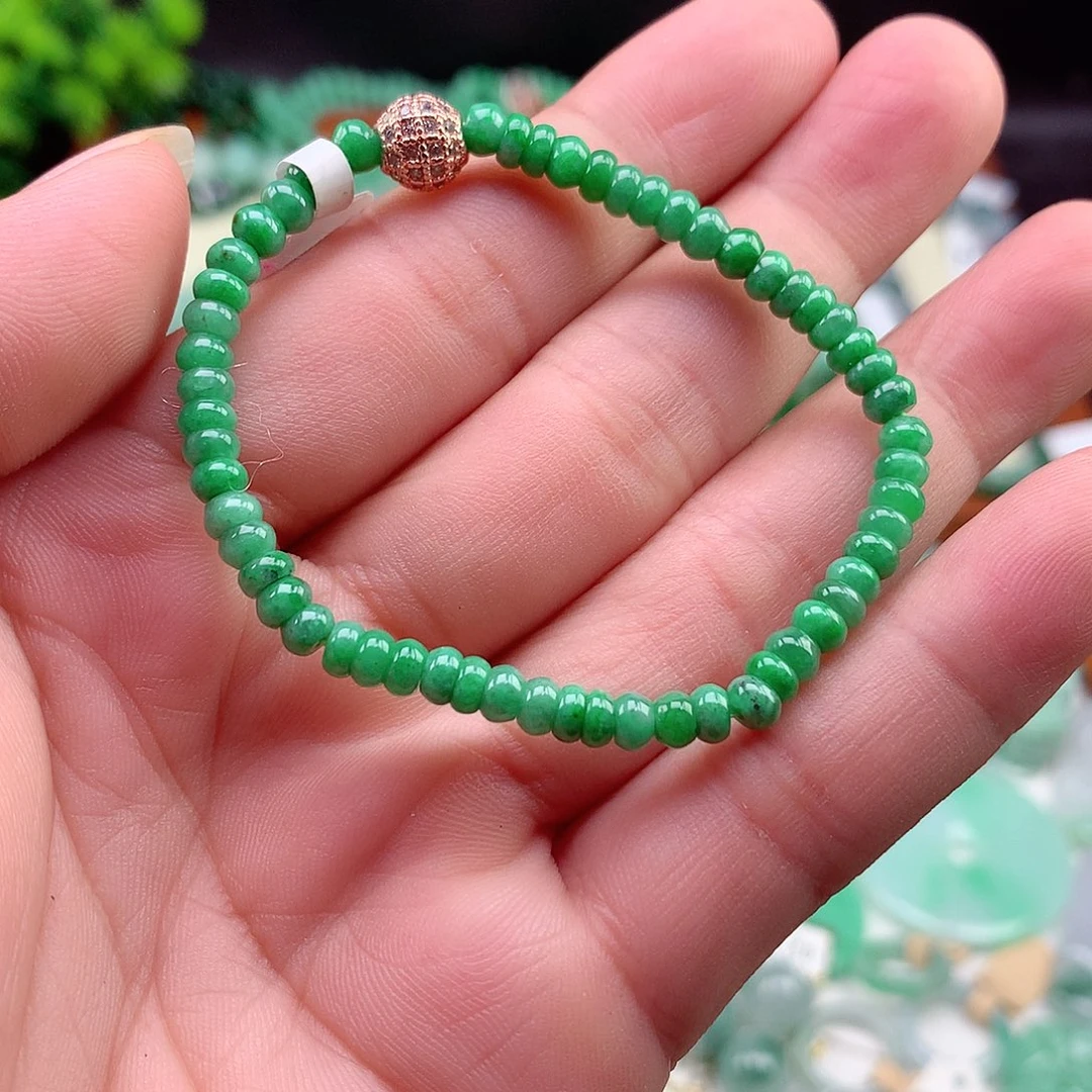 翡翠未镶嵌项链手串