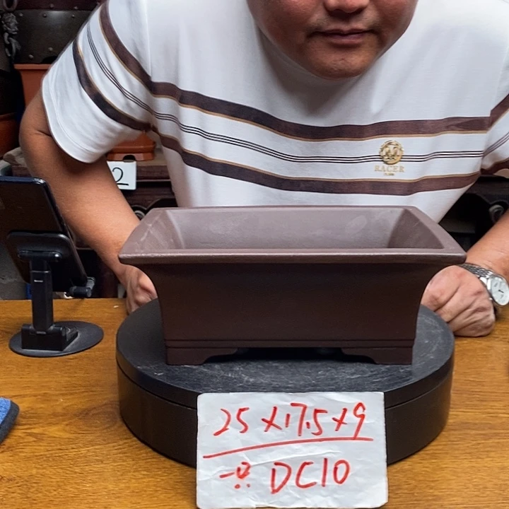 紫砂花盆货号一只DC10