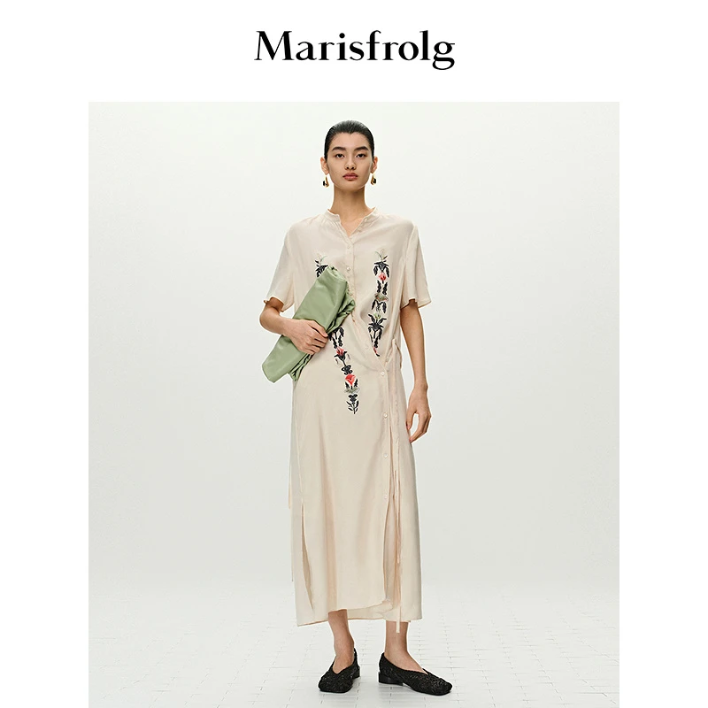 【新能量裙像】Marisfrolg/玛丝菲尔气质宽松舒适连衣裙A1FZ22466