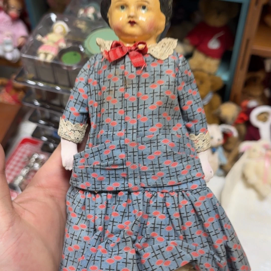 毛绒国蝇专属德国古董娃娃