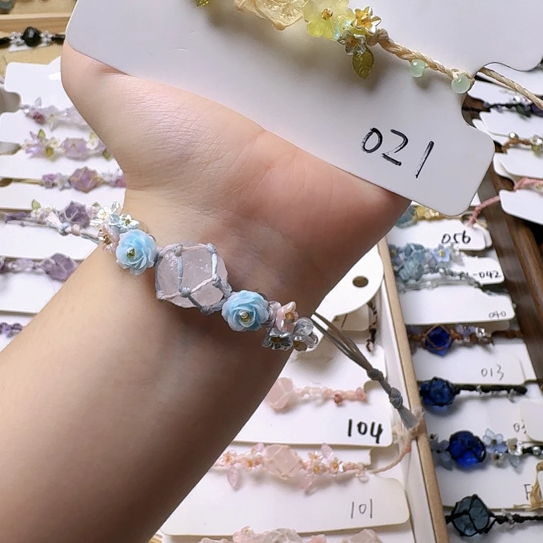 石英石纯铜锡合金纯铜021手链
