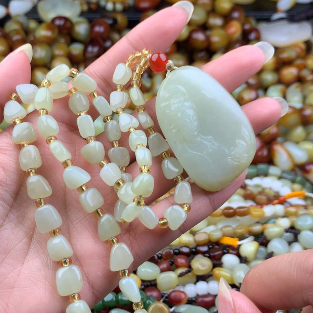 和田玉未镶嵌手链