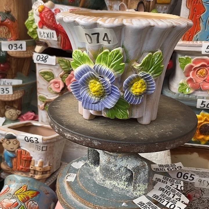 粗陶材质多肉花盆