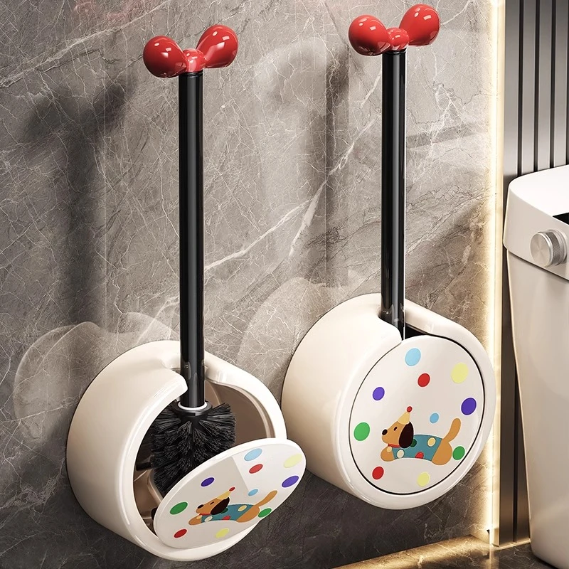 马桶刷家用360°无死角新款卫生间壁挂洗厕所刷子神器清洁刷底座