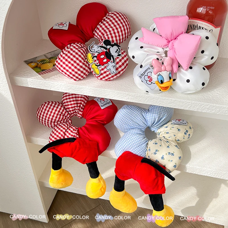 【儿童】创意米奇屁屁花朵波点大肠发圈女生拍照扎丸子头米奇发饰