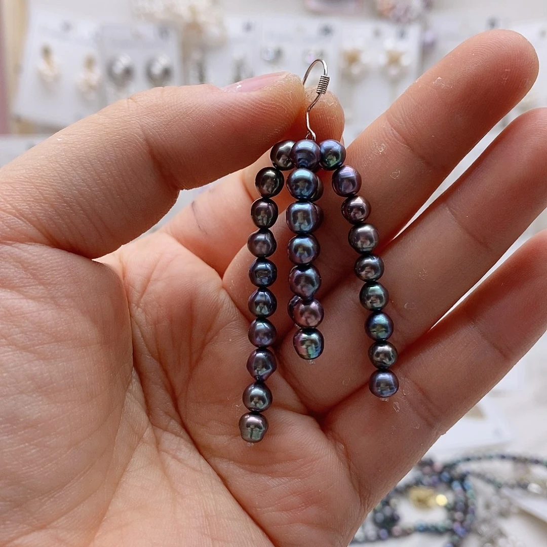 淡水珍珠耳饰未镶嵌